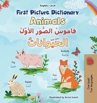 bokomslag First Picture Dictionary - Animals (English Arabic Bilingual Children's Book)