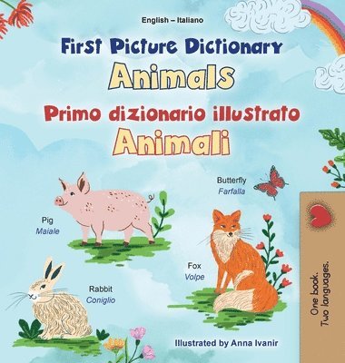 bokomslag First Picture Dictionary - Animals (English Italian Bilingual Children's Book)