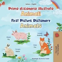 bokomslag First Picture Dictionary - Animals (Italian English Bilingual Children's Book)