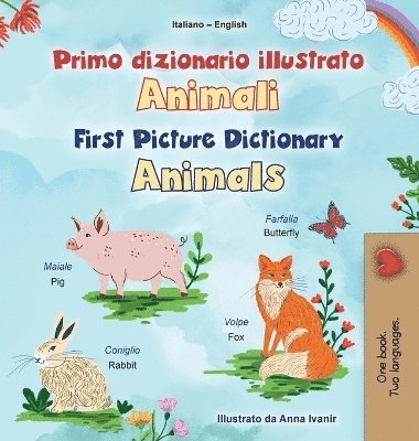bokomslag First Picture Dictionary - Animals (Italian English Bilingual Children's Book)