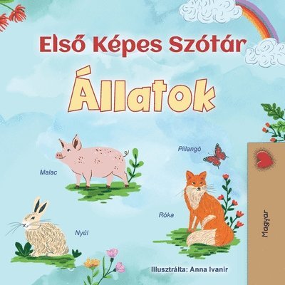 First Picture Dictionary - Animals (Hungarian Children's Book)