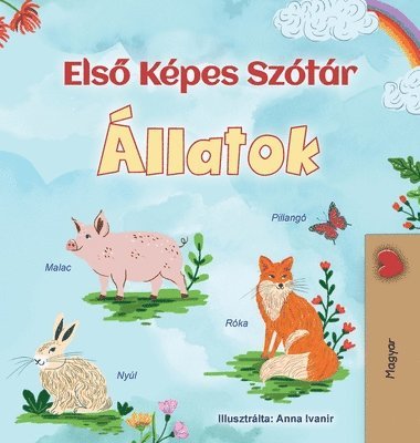 First Picture Dictionary - Animals (Hungarian Children's Book)