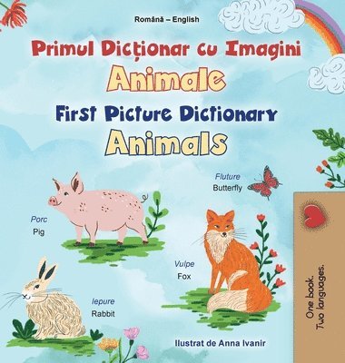 bokomslag First Picture Dictionary - Animals (Romanian English Bilingual Children's Book)