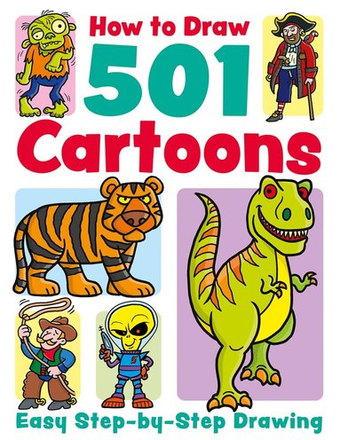 Nat Lambert - How to Draw 501 Cartoons, Häftad