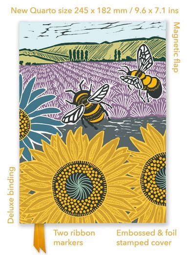 Anteckningsbok B5 linjerad - Kate Heiss : Sunflower Fields