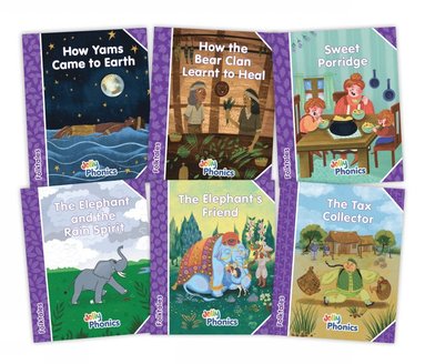 bokomslag Jolly Phonics Folktales Purple Readers (Level 5) Complete Set (1-6)