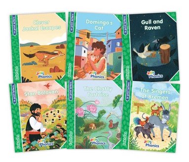 bokomslag Jolly Phonics Folktales Green Readers (Level 3) Complete Set (1-6)