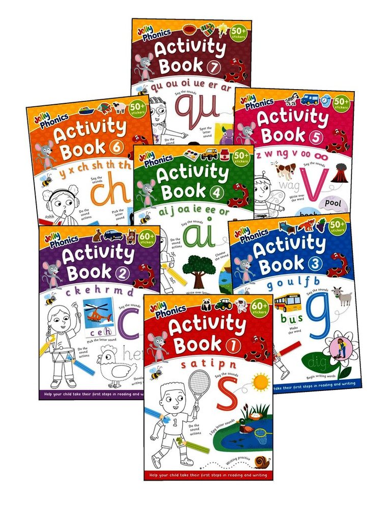 Jolly Phonics Activity Books 1-7