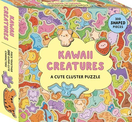 Kawaii Creatures: A Cute Cluster Puzzle: 300 Shaped Pieces 1