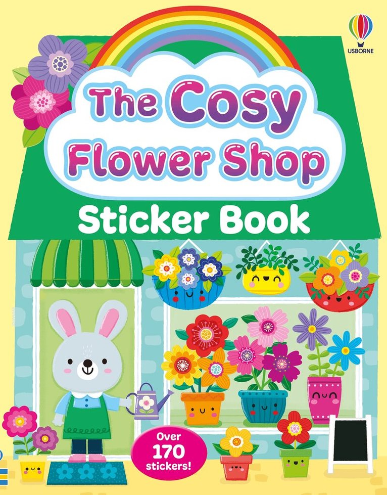 Lesley Sims - Cosy Flower Shop Sticker Book, Häftad