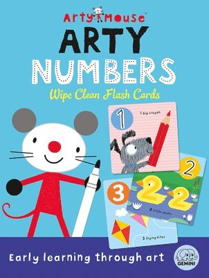 Arty Mouse Numbers Wipe Clean Flash Cards 1