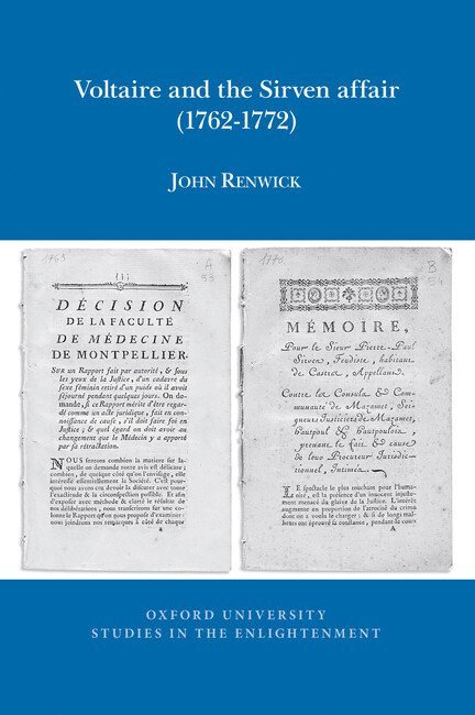 John Renwick - Voltaire and the Sirven affair (1762-1772), Häftad