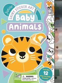bokomslag Shiny Sticker Art Junior: Baby Animals: With 12 Easy-To-Make Sticker Mosaics