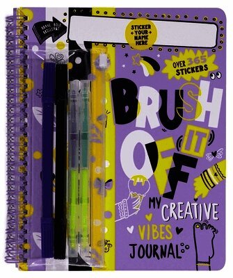 Personalized Journals Brush It Off: My Creative Vibes Journal