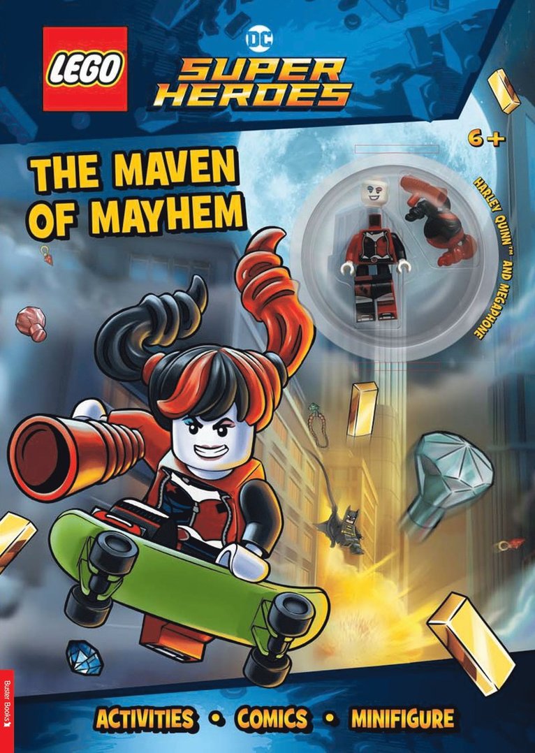 LEGO®, Buster Books, Lego® - LEGO® DC Super Heroes™: Maven of Mayhem Activity Book (with Harley Quinn™ LEGO minifigure and megaphone), Häftad