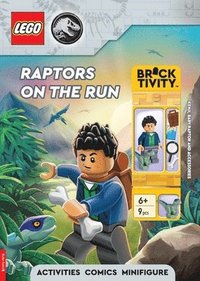 bokomslag LEGO Jurassic World: Raptors on the Run Activity Book (with Kenji minifigure, baby raptor and accessories)