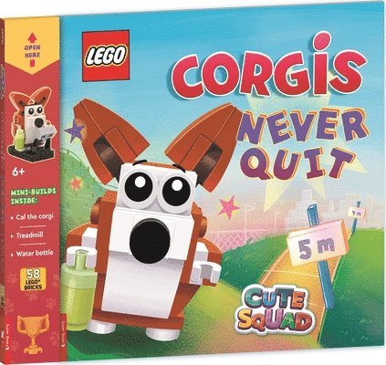 LEGO Books: Cute Squad: Corgis Never Quit (with corgi mini-build and over 55 LEGO elements) 1