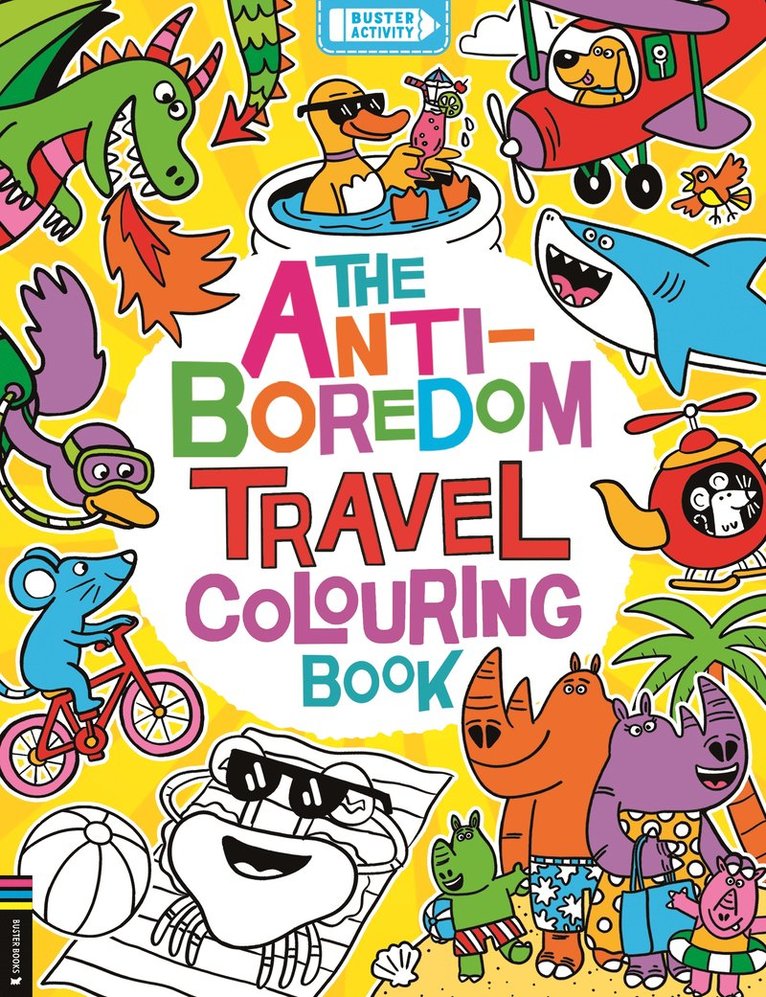 Anti-Boredom Travel Colouring Book