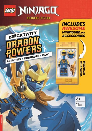 LEGO®, Buster Books - LEGO® NINJAGO®: Dragon Powers (with Dragon Jay minifigure and katana sword), Häftad