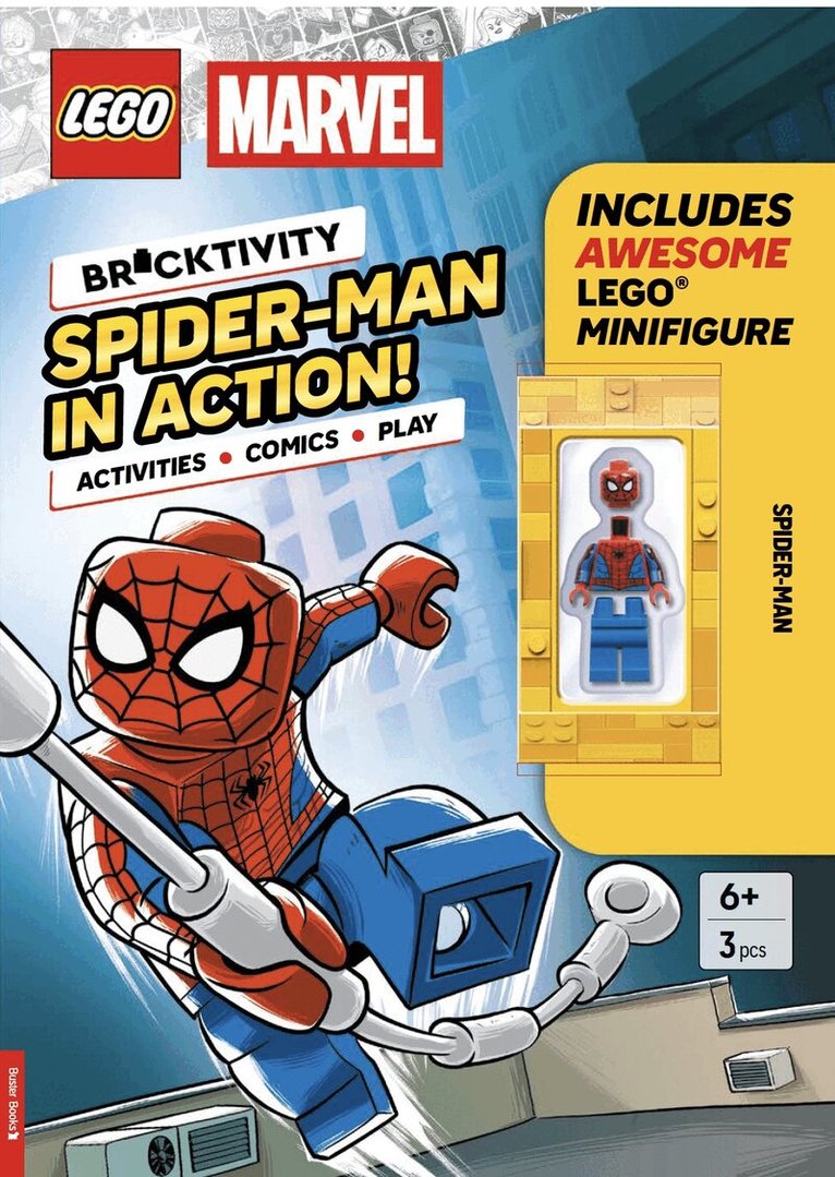LEGO®, Buster Books - LEGO® MARVEL: Spider-Man in Action (with Spider-Man minifigure), Häftad