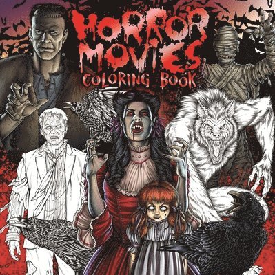 Horror Movies Adult Coloring Book
