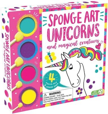 bokomslag Sponge Art Unicorns and Magical Creatures: With 4 Sponge Tools and 4 Jars of Paint