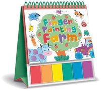 bokomslag Finger Painting Farm: Easel Coloring Book with 6 Paints