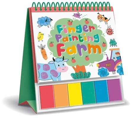 Finger Painting Farm: Easel Coloring Book with 6 Paints 1
