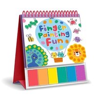 bokomslag Finger Painting Fun: Easel Coloring Book with 6 Paints
