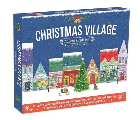 Christmas Village Advent Craft Kit: With 25 Beautifully Illustrated Buildings - Christmas Craft 1