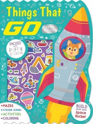 Igloobooks - Things That Go Jumbo Activity Book: Packed with Puffy Stickers, Activities, Coloring, and More!, Häftad