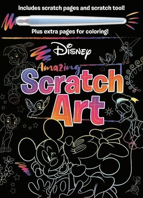 bokomslag Disney - Amazing Scratch Art: With Scratch Tool and Coloring Pages