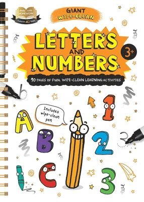 Help with Homework Letters & Numbers-Giant Wipe-Clean Learning Activities Book: Includes Wipe-Clean Pen 1