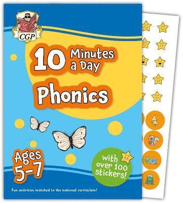 bokomslag 10 Minutes a Day Phonics for Ages 5-7 (with over 100 stickers)