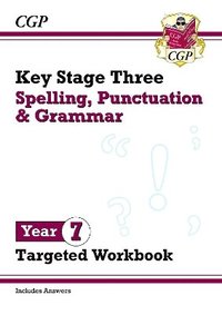 bokomslag New KS3 Year 7 Spelling, Punctuation and Grammar Targeted Workbook (with answers)