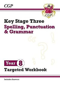 bokomslag New KS3 Year 8 Spelling, Punctuation and Grammar Targeted Workbook (with answers)