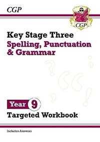 bokomslag New KS3 Year 9 Spelling, Punctuation and Grammar Targeted Workbook (with answers)