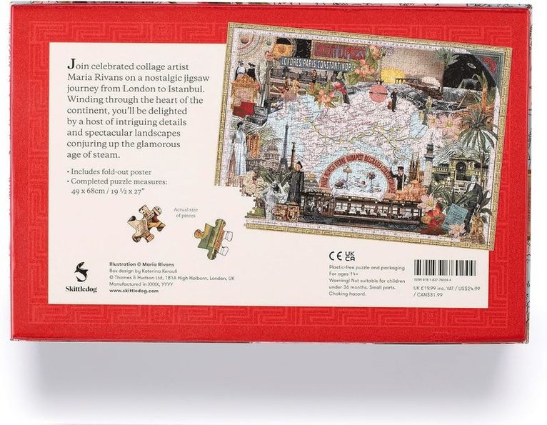 Pussel 1000 bitar Orient Express, Övrigt