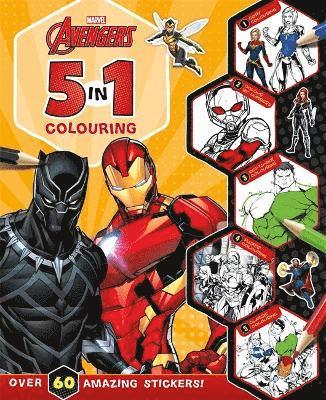 Marvel Entertainment International Ltd - Marvel Avengers: 5 in 1 Colouring, Häftad