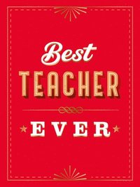 bokomslag For the Best Teacher Ever