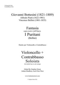 bokomslag Fantasia I Puritani Duetto For Double Bass and Cello - Soloists Part (Cello and Bass soloists)