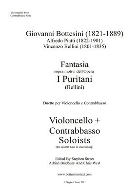 Fantasia I Puritani Duetto For Double Bass and Cello - Soloists Part (Cello and Bass soloists)