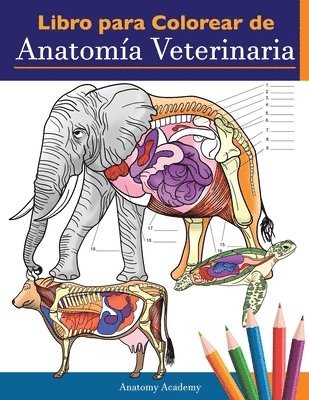Anatomy Academy - Libro para colorear de anatomía veterinaria, Häftad