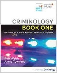 bokomslag Criminology Book One for the WJEC Level 3 Applied Certificate & Diploma