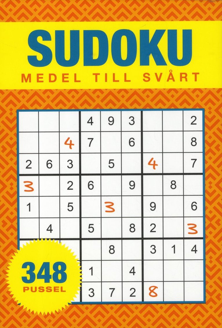 Sudoku : medel till svår - 348 pussel 1