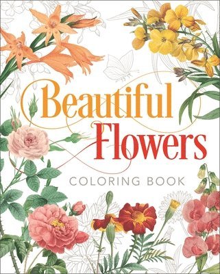 bokomslag Beautiful Flowers Coloring Book