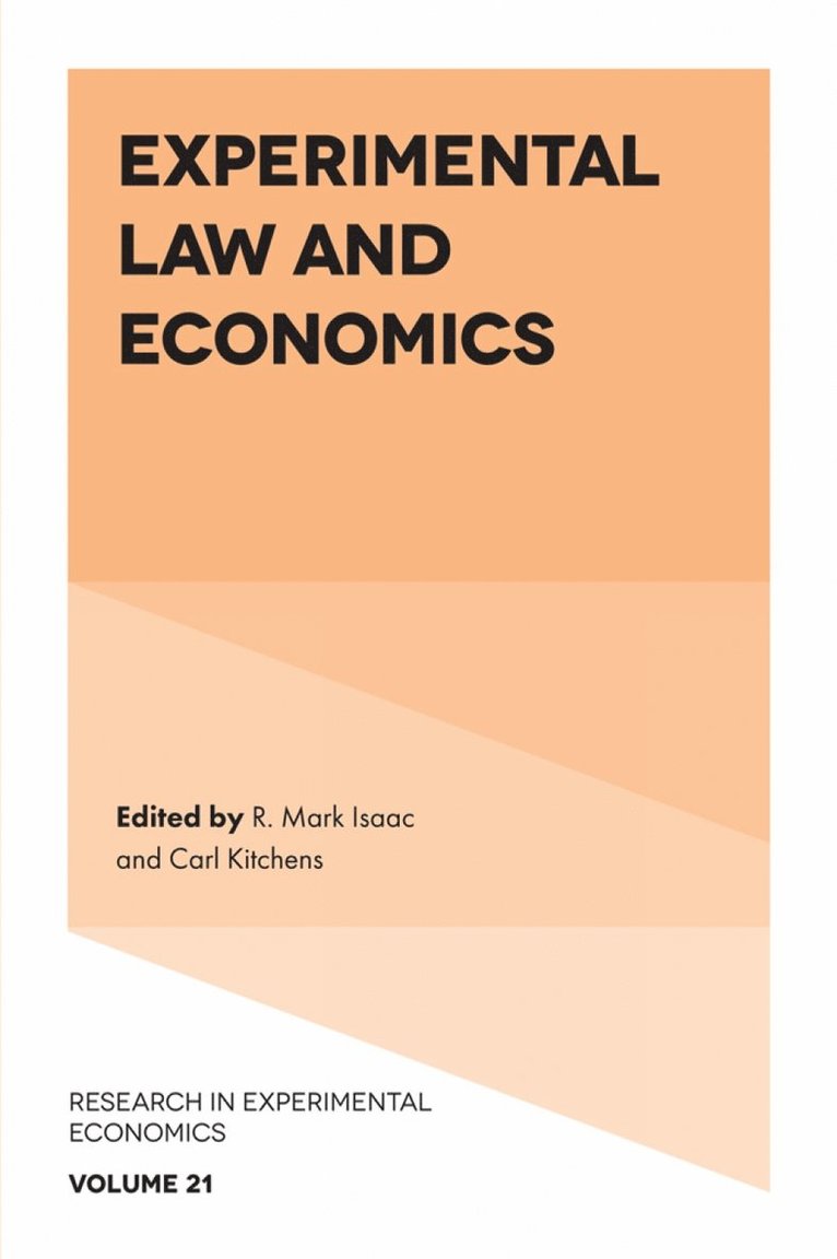 Experimental Law and Economics 1