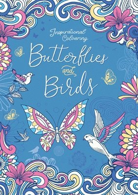 Butterflies and Birds: Inspriational Coloring Book for Adults 1