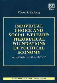 bokomslag Individual Choice and Social Welfare: Theoretical Foundations of Political Economy
