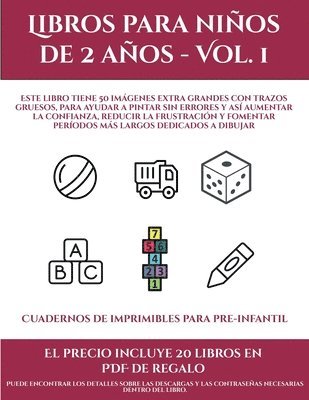 bokomslag Cuadernos de imprimibles para pre-infantil (Libros para ninos de 2 anos - Vol. 1)